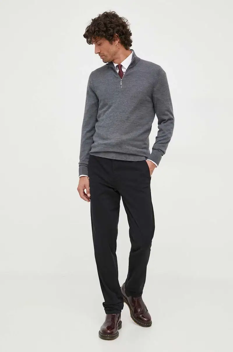 pantaloni uomo Nero miniatura 2