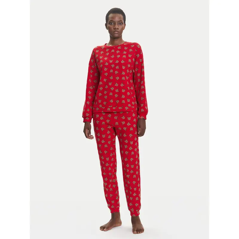 Pigiama 38DK3P03L Rosso Regular Fit