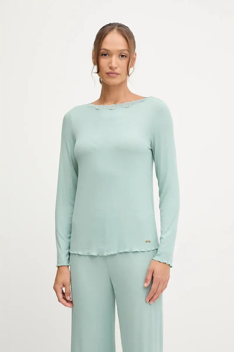 pigiama donna colore turchese 3P2Y3P03Y miniatura 3