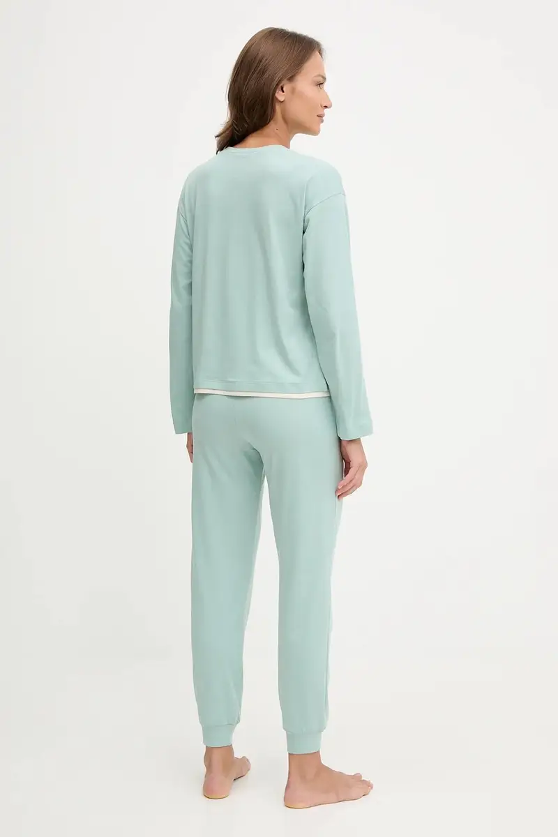 pigiama in lana donna colore turchese 30963P049 miniatura 2