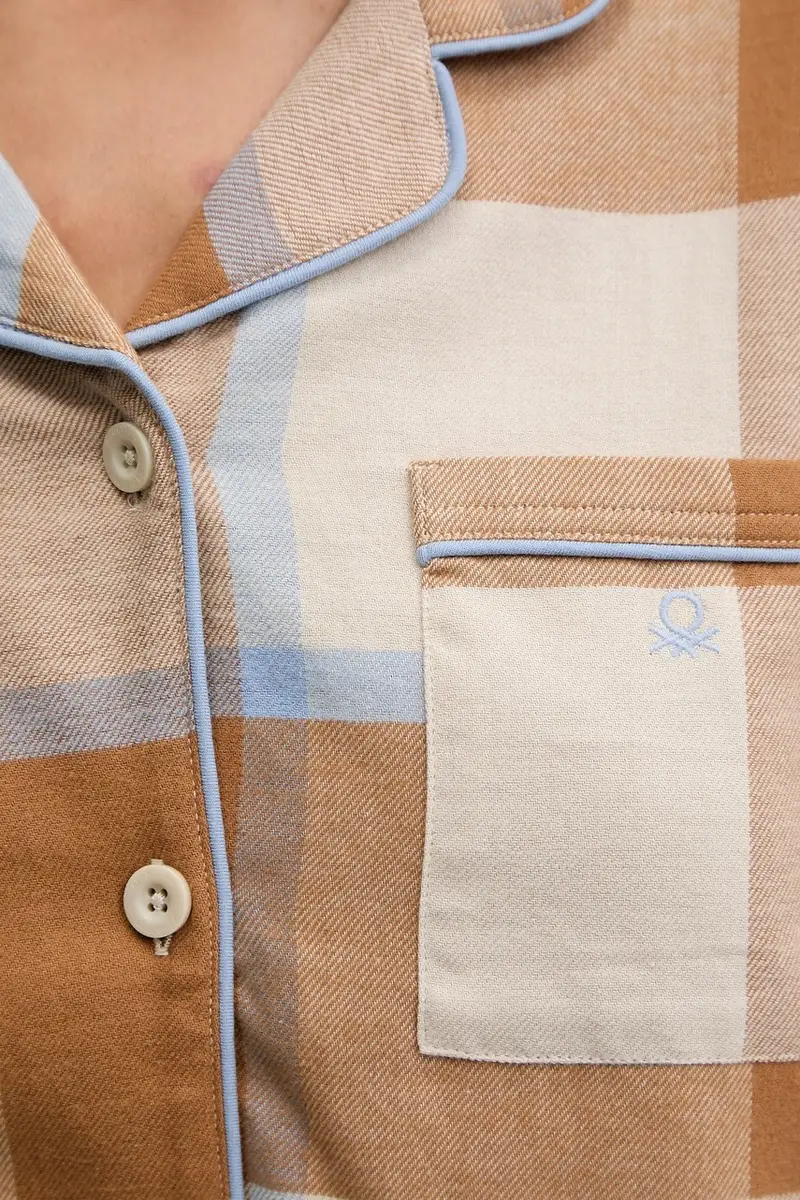 pigiama in lana Marrone miniatura 5