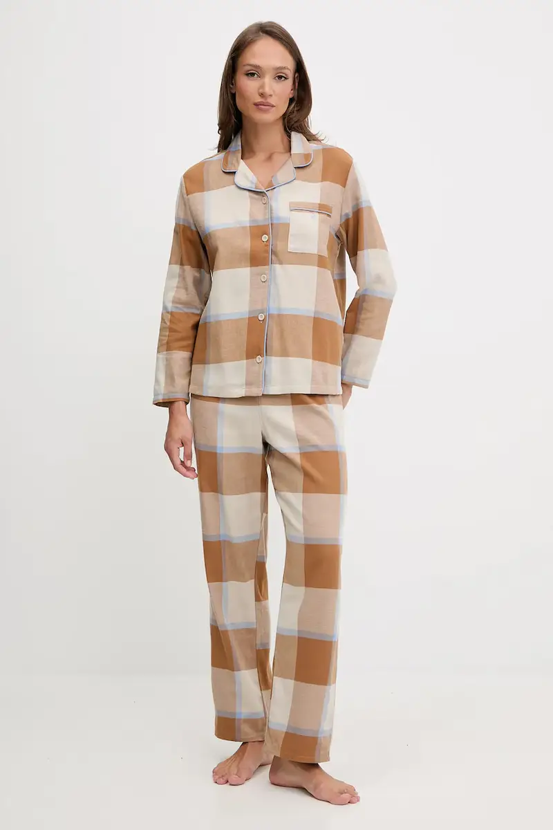 pigiama in lana Marrone