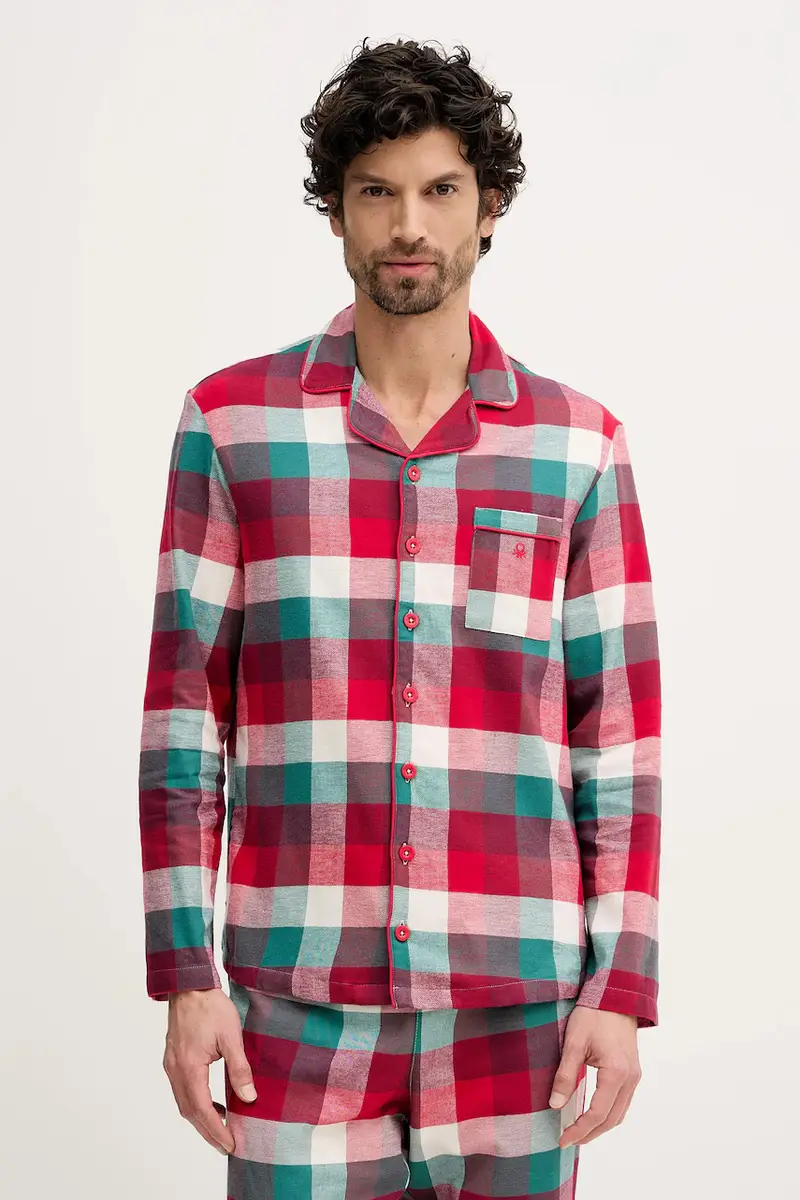 pigiama in lana Rosso miniatura 3