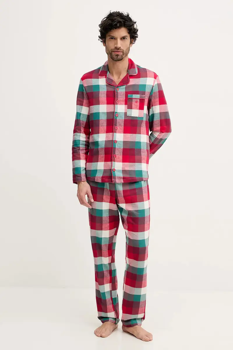 pigiama in lana Rosso