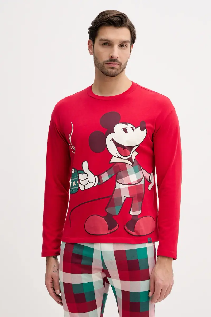 pigiama in lana Rosso miniatura 2