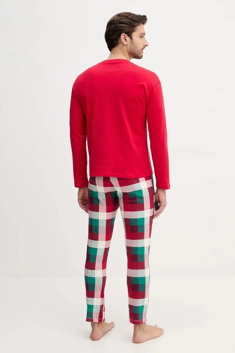 pigiama in lana Rosso miniatura 4