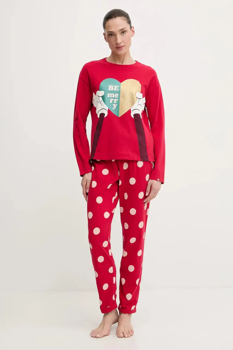 pigiama in lana Rosso miniatura 2