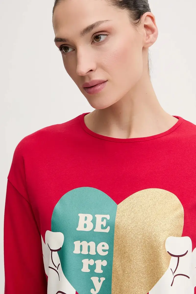 pigiama in lana Rosso miniatura 5