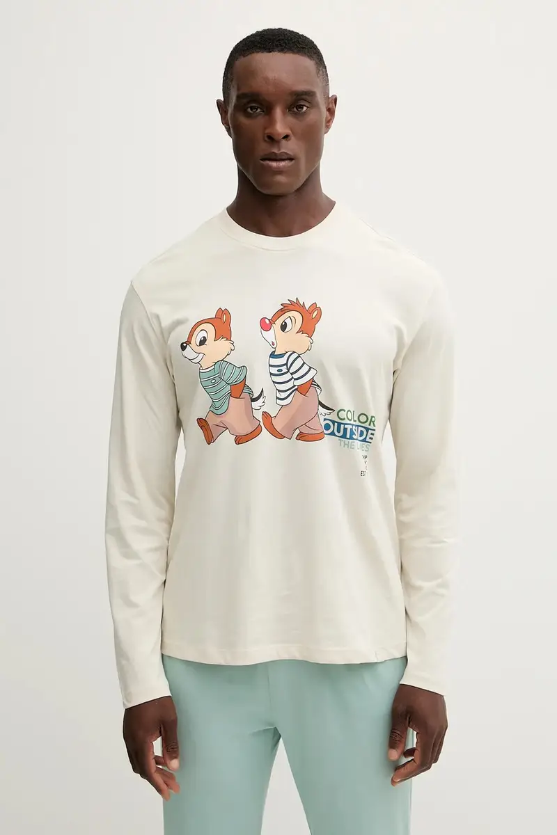 pigiama in lana uomo colore beige 30964P02Y miniatura 2