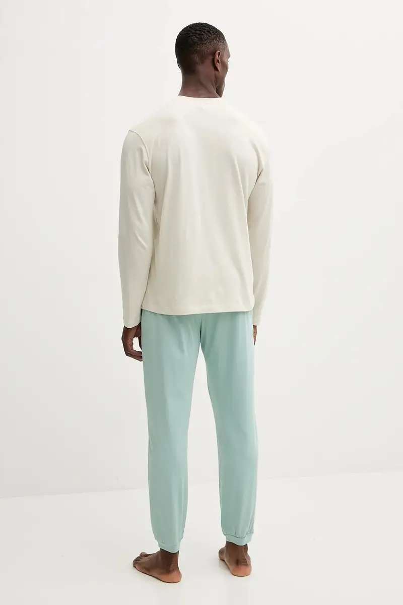 pigiama in lana uomo colore beige 30964P02Y miniatura 4