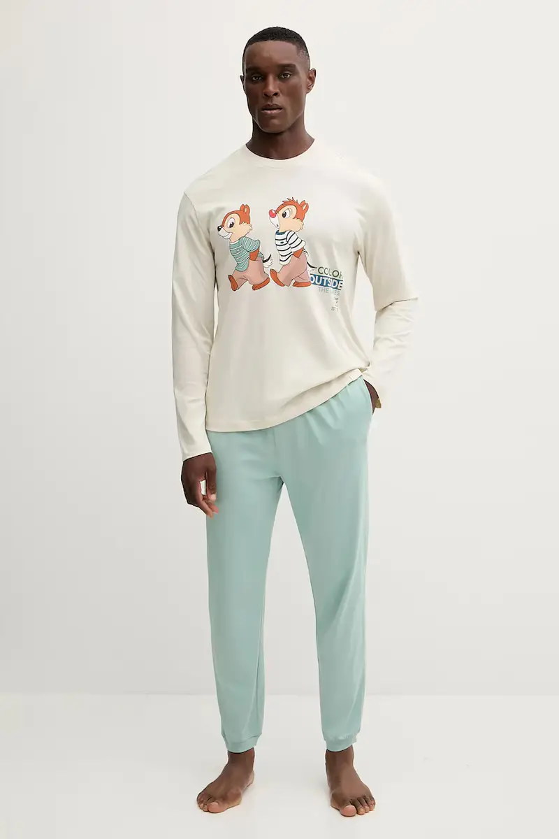 pigiama in lana uomo colore beige 30964P02Y