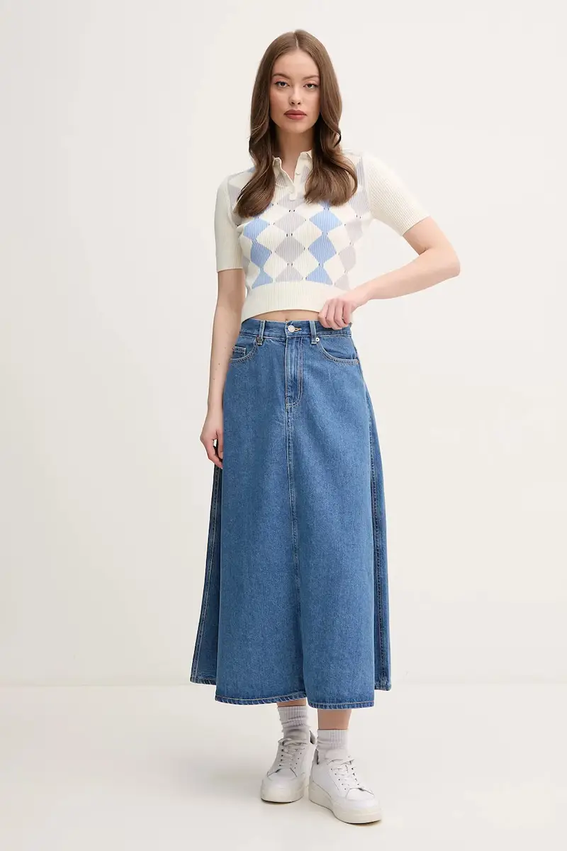 United Colors of Benetton Polo Donna Beige 3666997 miniatura 2