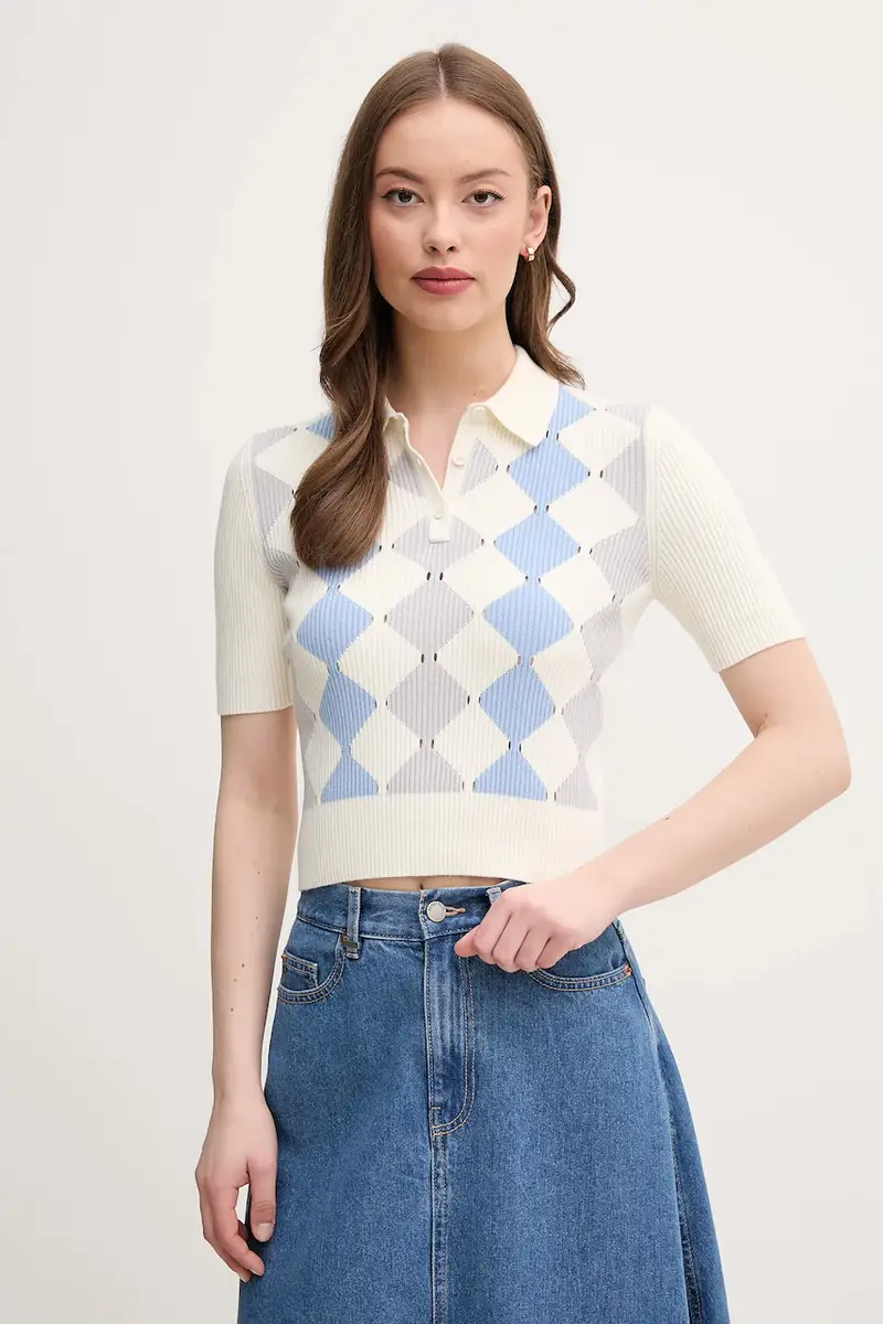 United Colors of Benetton Polo Donna Beige 3666997