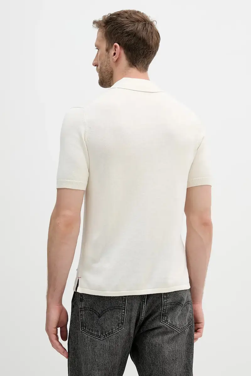 United Colors of Benetton Polo Uomo Beige 2469572 miniatura 3