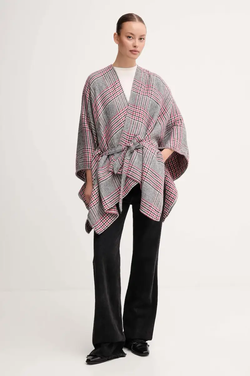 poncho colore grigio 6HKYDU01E miniatura 2