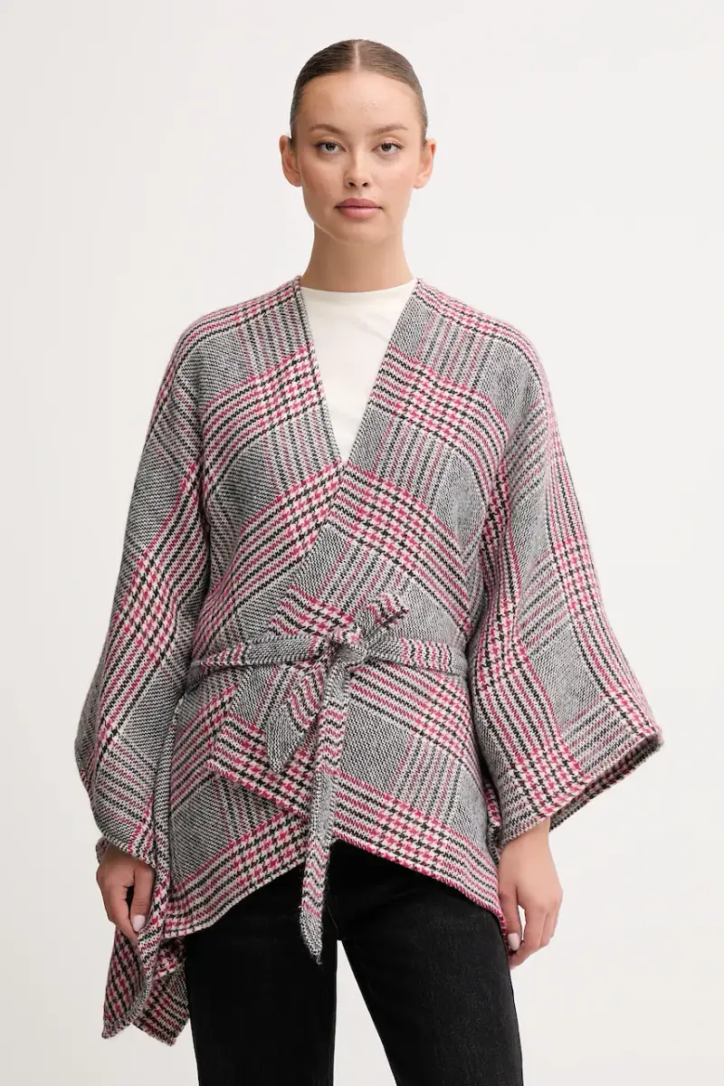 poncho colore grigio 6HKYDU01E