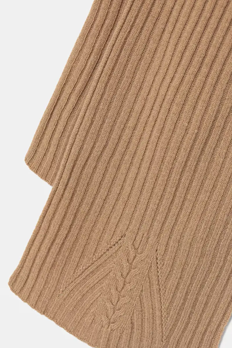 sciarpa in lana Beige miniatura 2