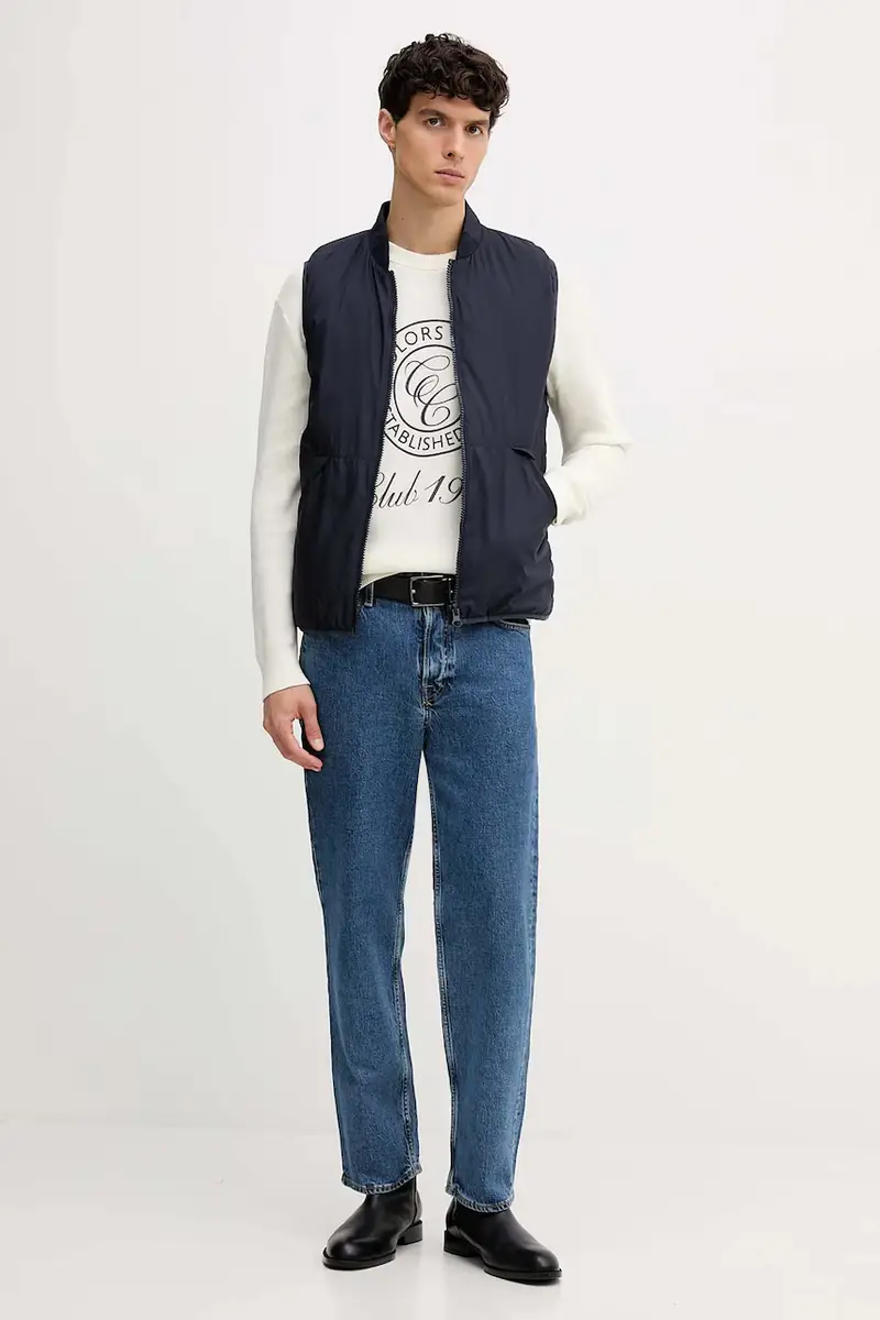 smanicato colore blu navy 2NBPUJ00Q miniatura 2