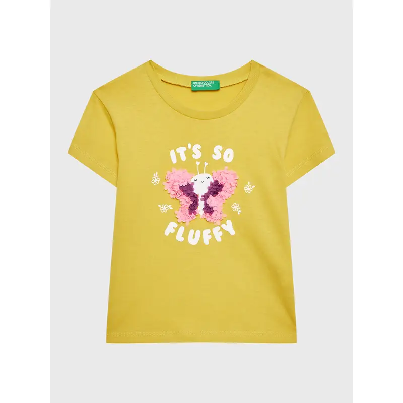 United Colors of Benetton T-shirt Giallo 3201619