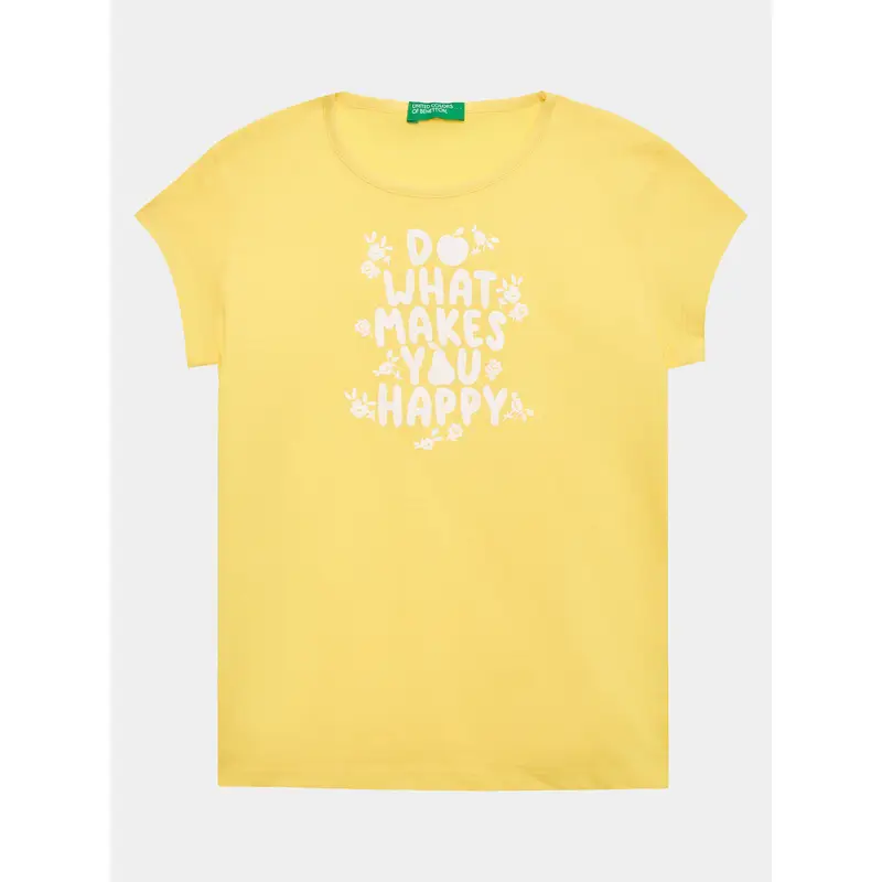 United Colors of Benetton T-shirt Giallo 3202024