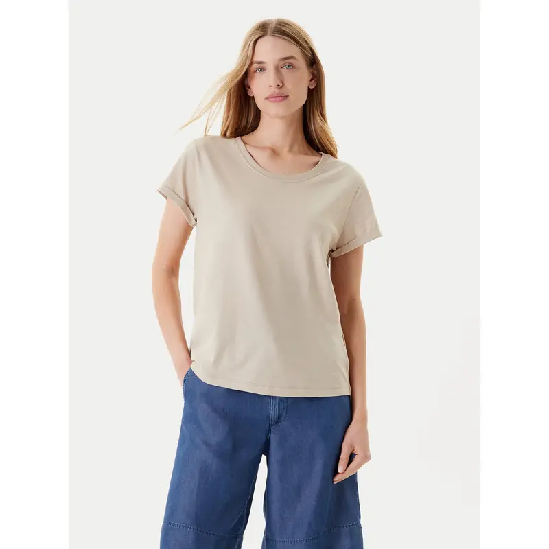 T-shirt 3BVXD109F Beige Regular Fit