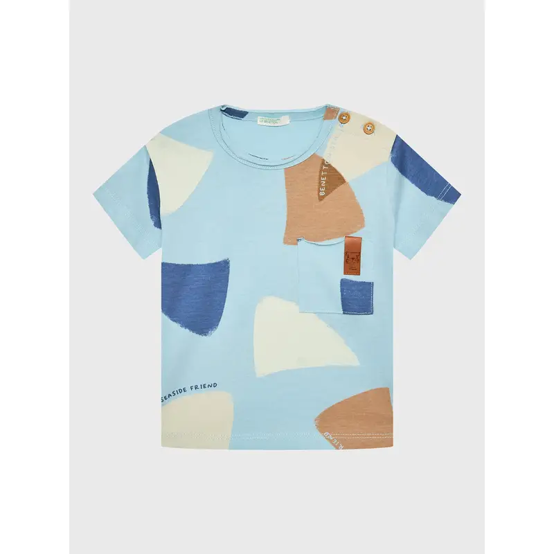 United Colors of Benetton T-shirt Azzurro 3201589