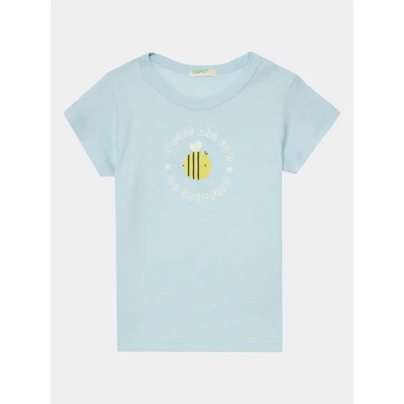 United Colors of Benetton T-shirt Azzurro 3205273