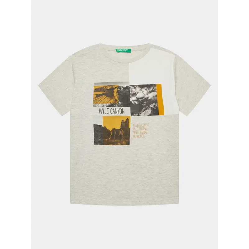 United Colors of Benetton T-shirt Grigio 3205301