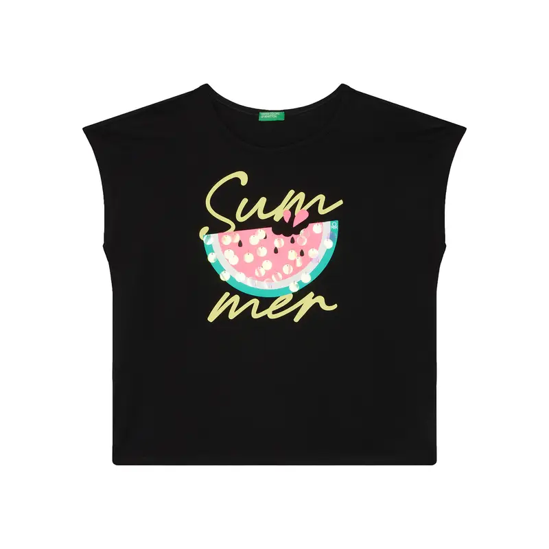 United Colors of Benetton T-shirt Nero 4156010