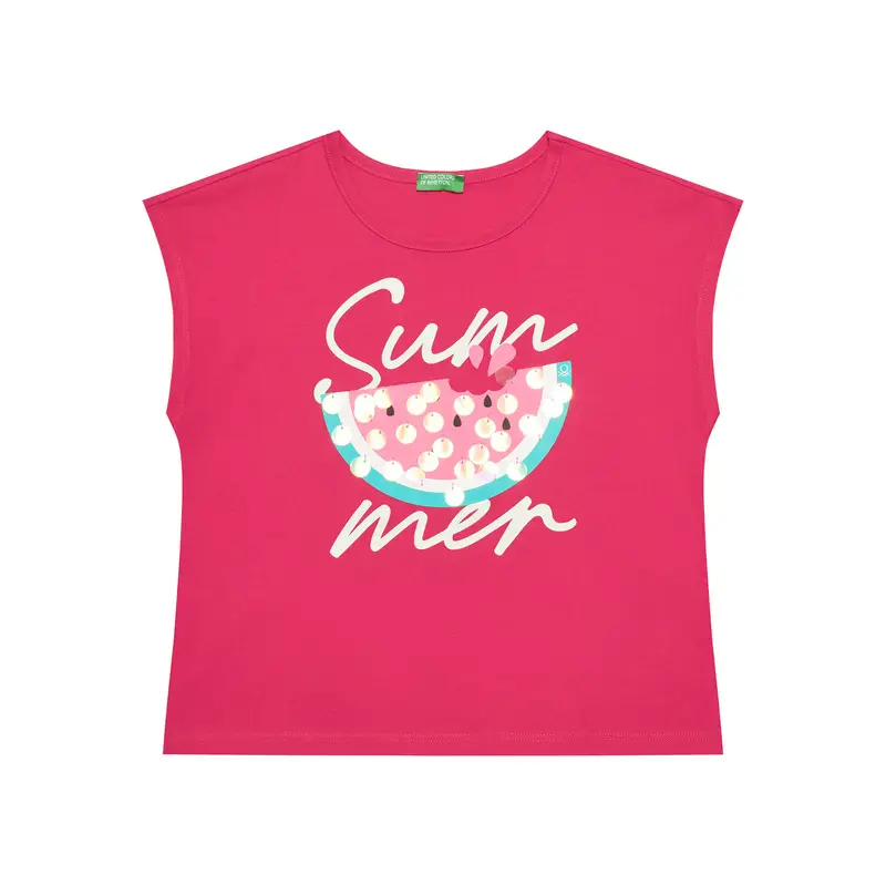 United Colors of Benetton T-shirt Rosa 3221373