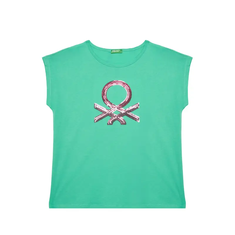 United Colors of Benetton T-shirt Verde 3221377