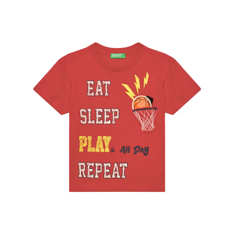 United Colors of Benetton T-shirt Rosso 3213393