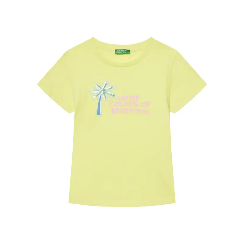 United Colors of Benetton T-shirt Giallo 3221391