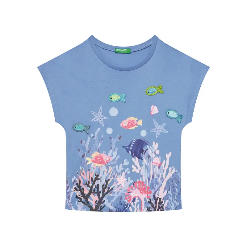 United Colors of Benetton T-shirt Blu 3928381