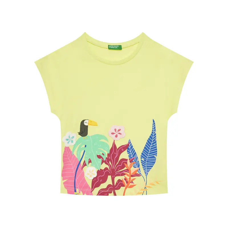 United Colors of Benetton T-shirt Giallo 3221395