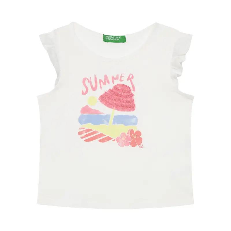 United Colors of Benetton T-shirt Bianco 3221403