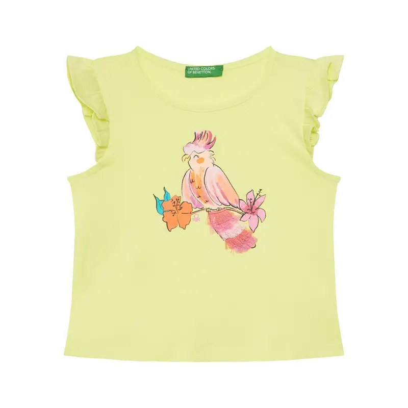 United Colors of Benetton T-shirt Giallo 3348216