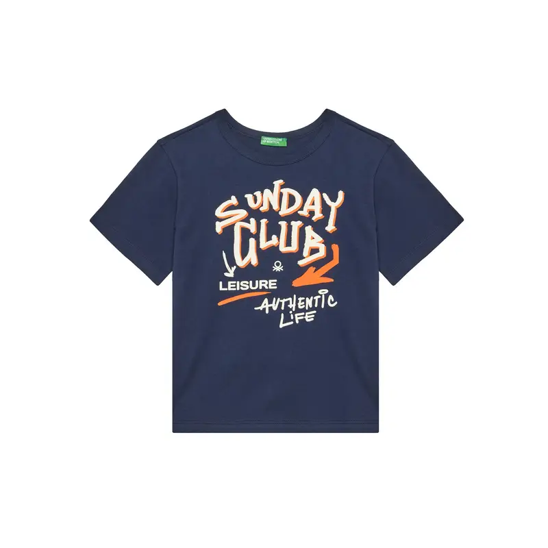 United Colors of Benetton T-shirt Blu 4238363