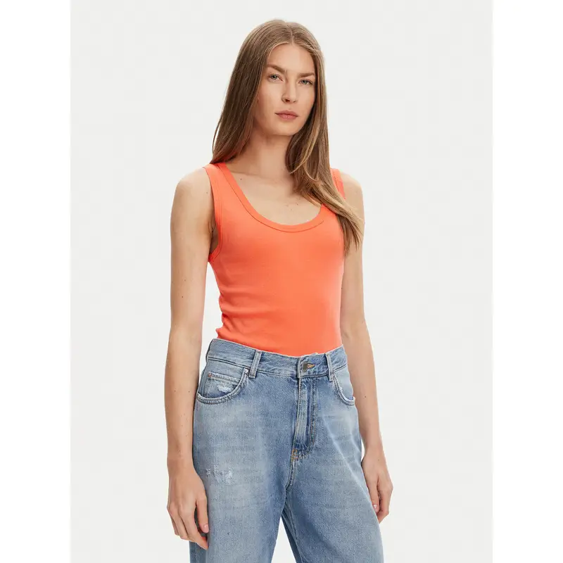 Top 3GA2DH010 Arancione Slim Fit