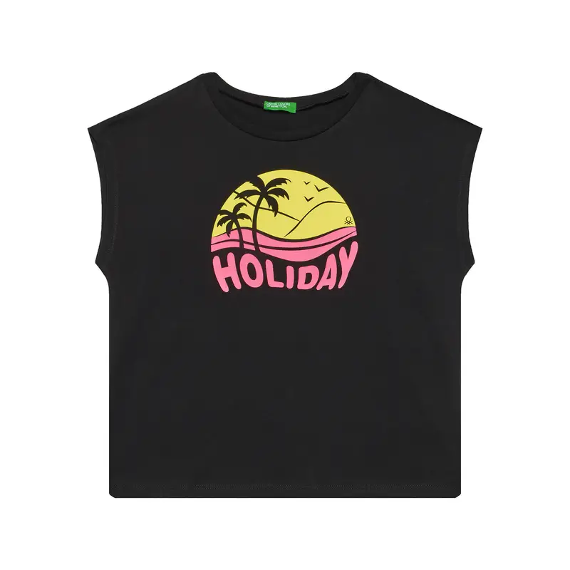 United Colors of Benetton Top Nero 3216784