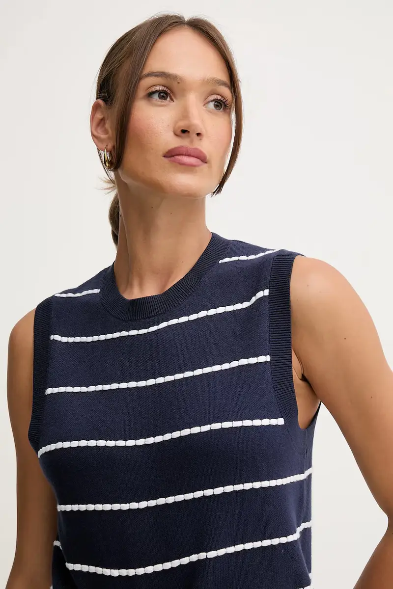 United Colors of Benetton Top Donna Blu 3595194 miniatura 4