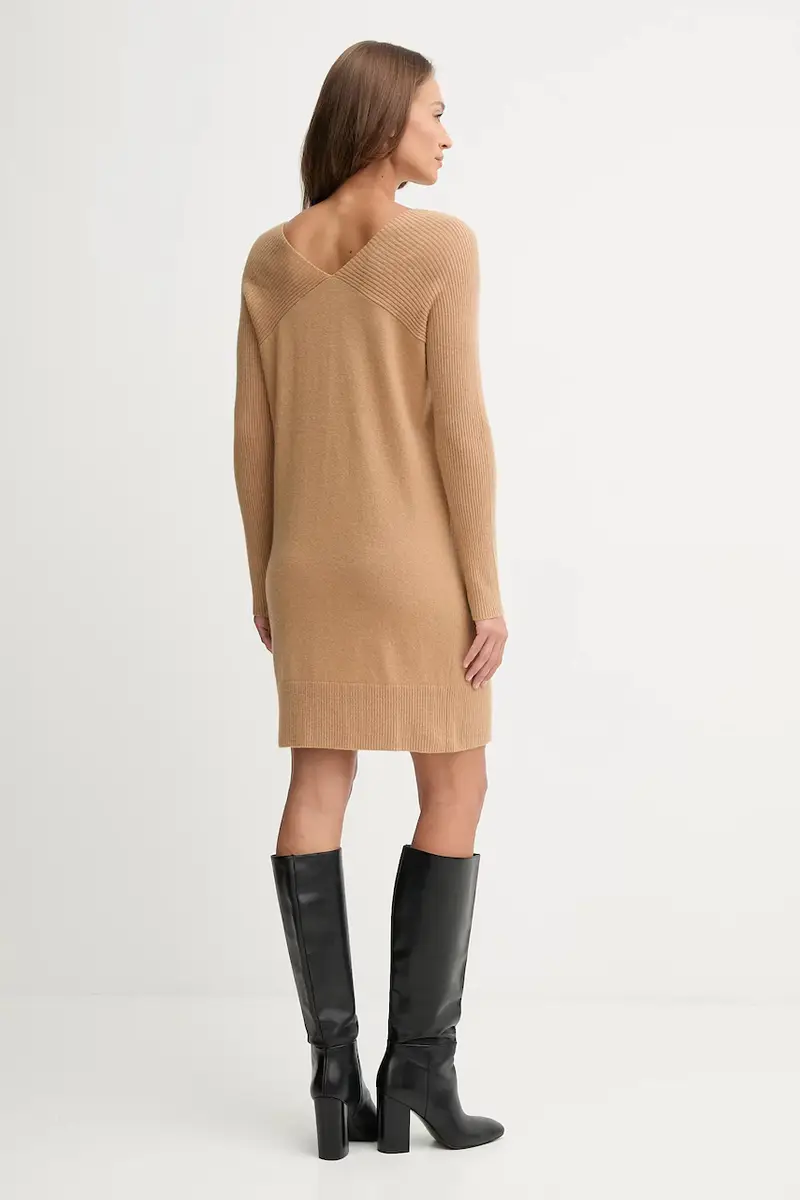 vestito con lana colore verde 1044DV02C miniatura 3