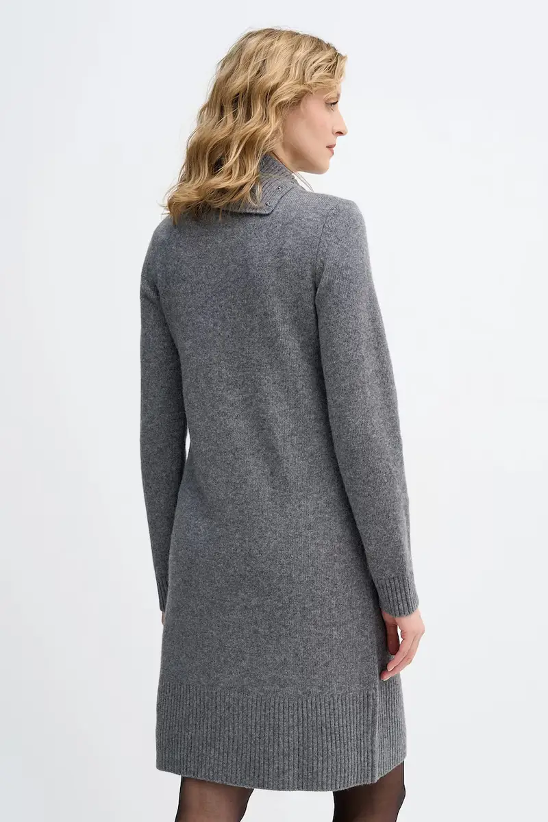 vestito con lana Grigio miniatura 3