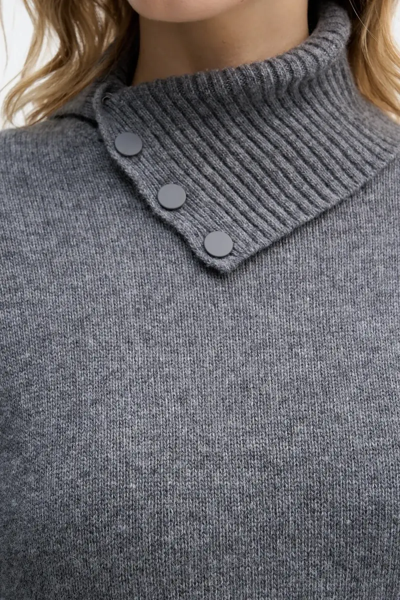 vestito con lana Grigio miniatura 5