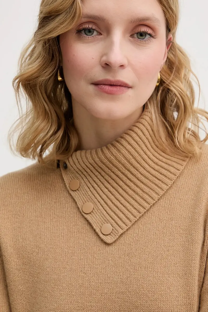 vestito con lana Marrone miniatura 4