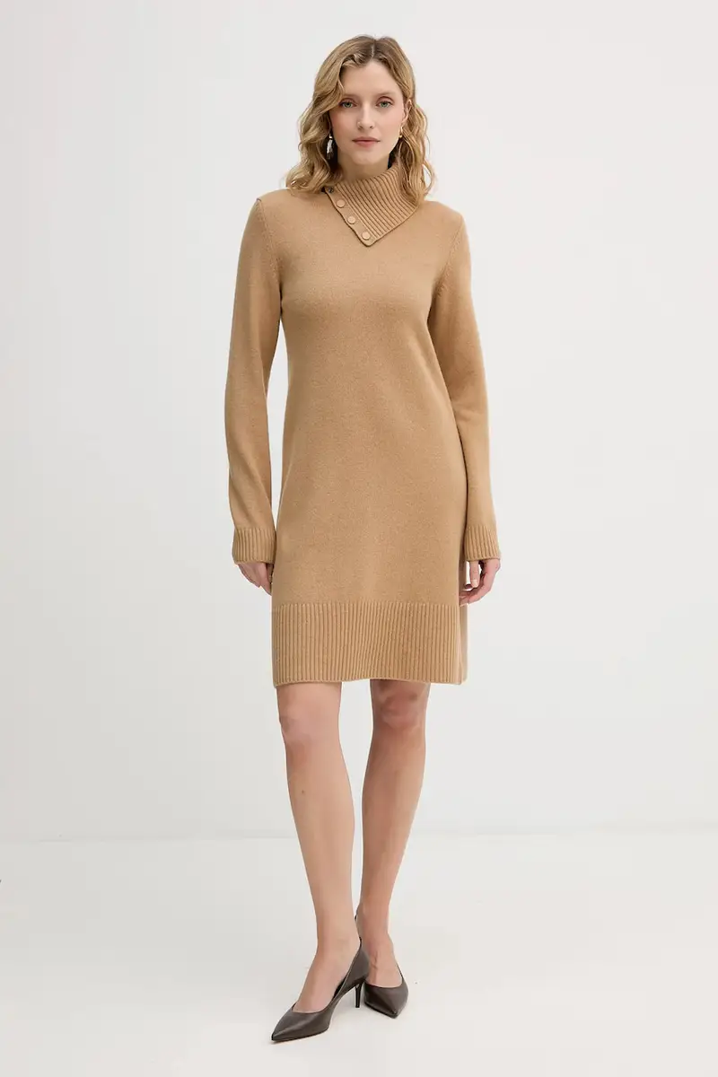 vestito con lana Marrone