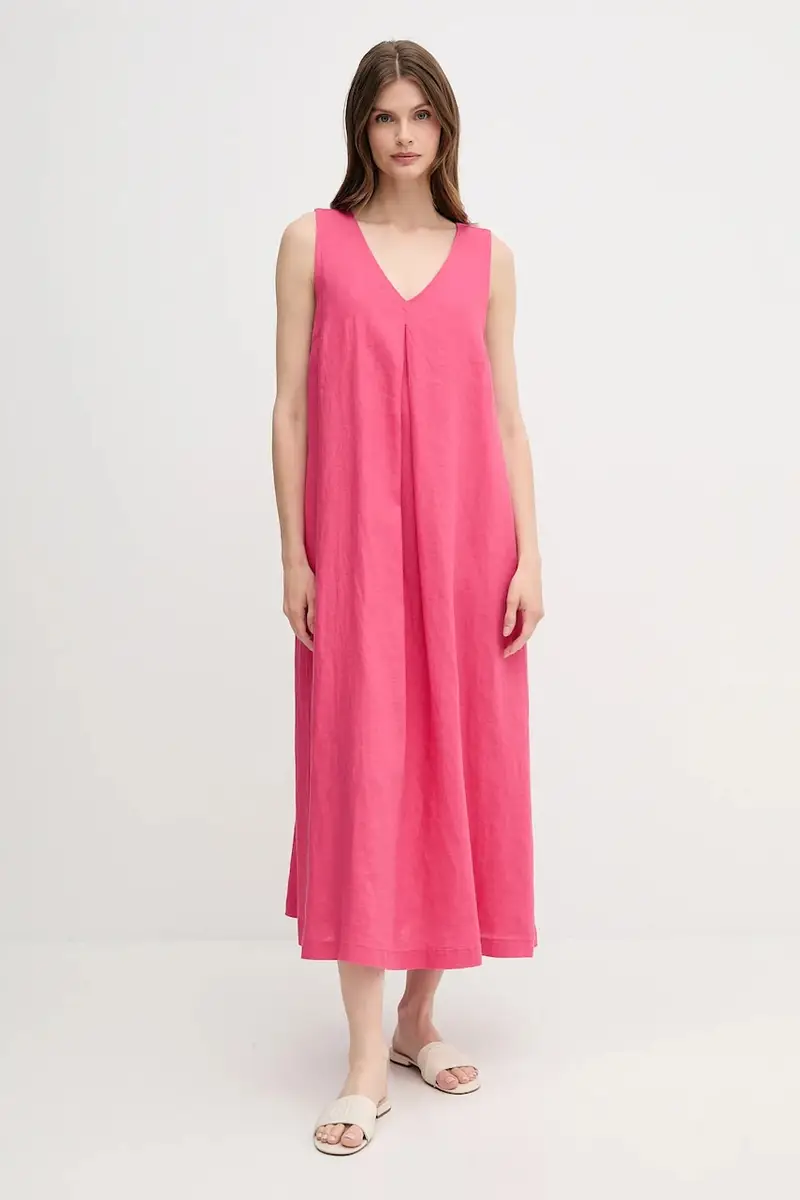 vestito di lino colore rosa