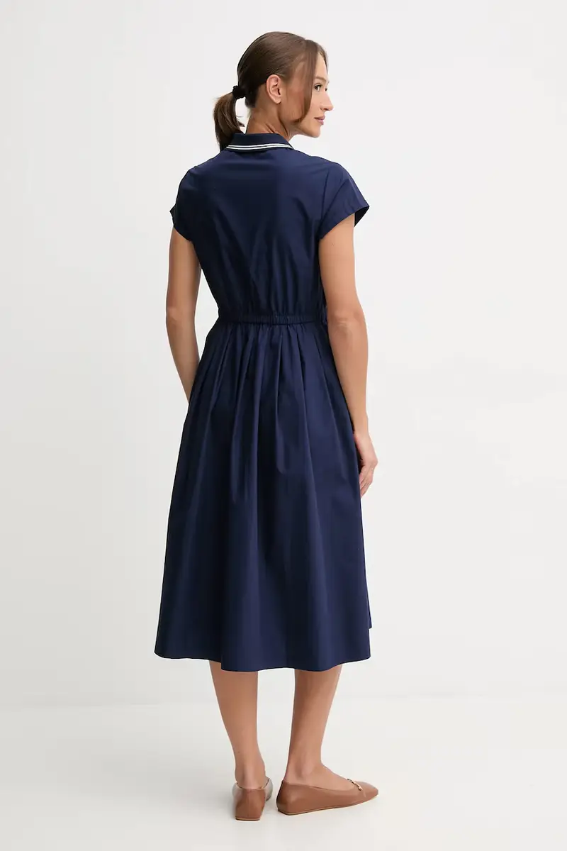 vestito in cotone Blu navy miniatura 3