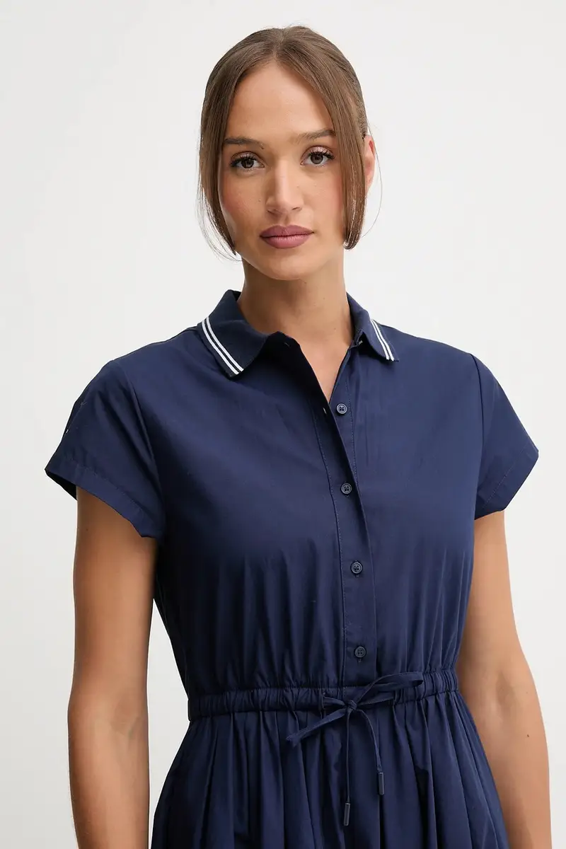 vestito in cotone Blu navy miniatura 4