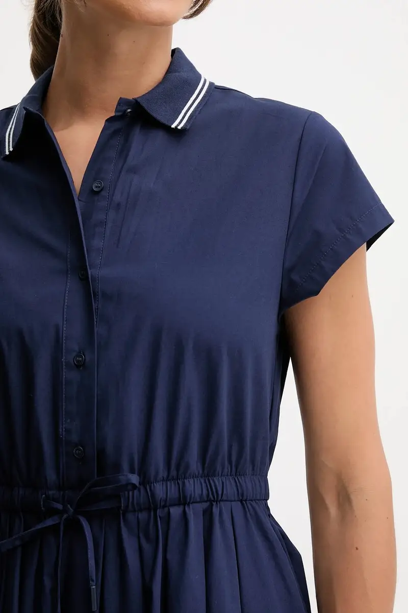 vestito in cotone Blu navy miniatura 5